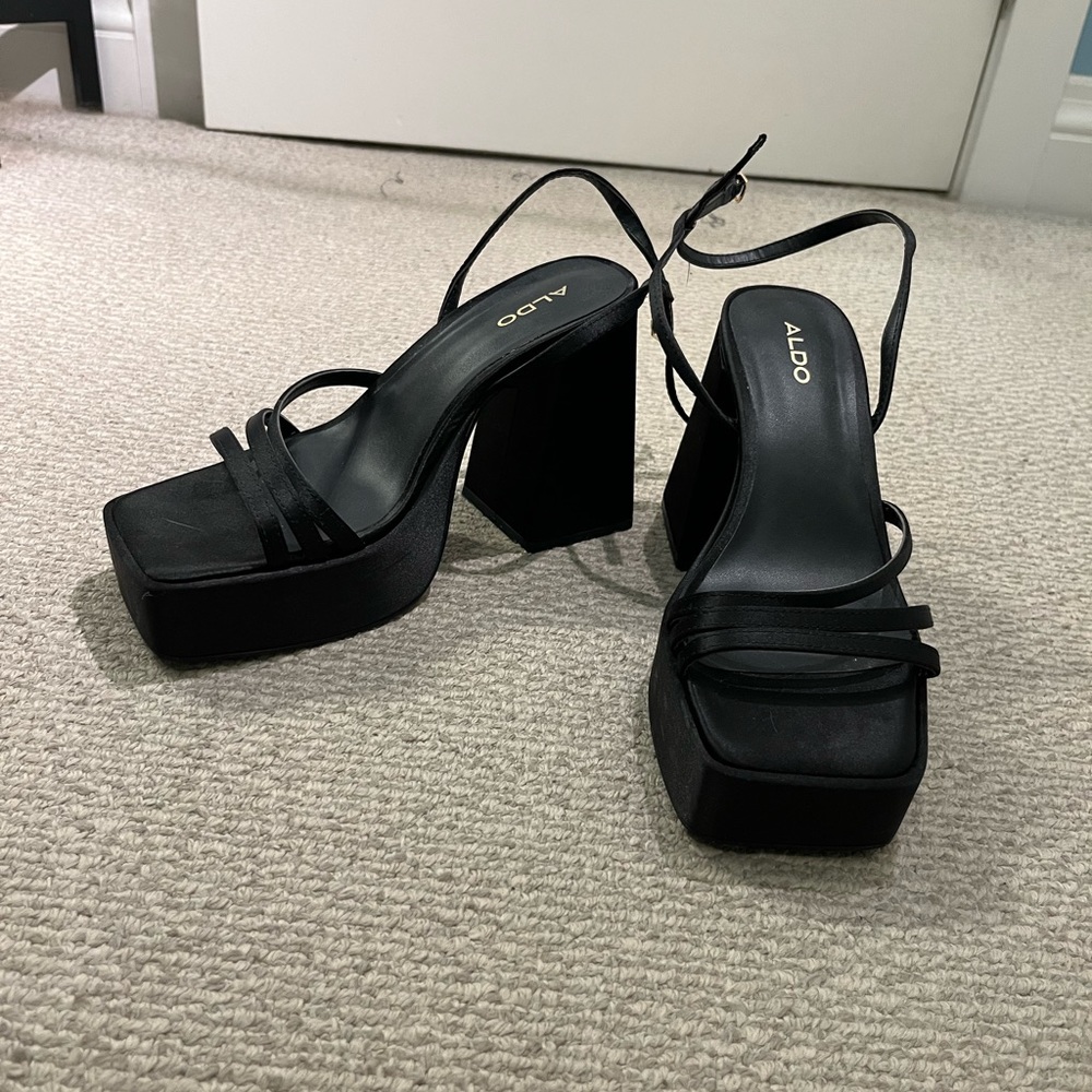 Aldo Strappy Platform Heels